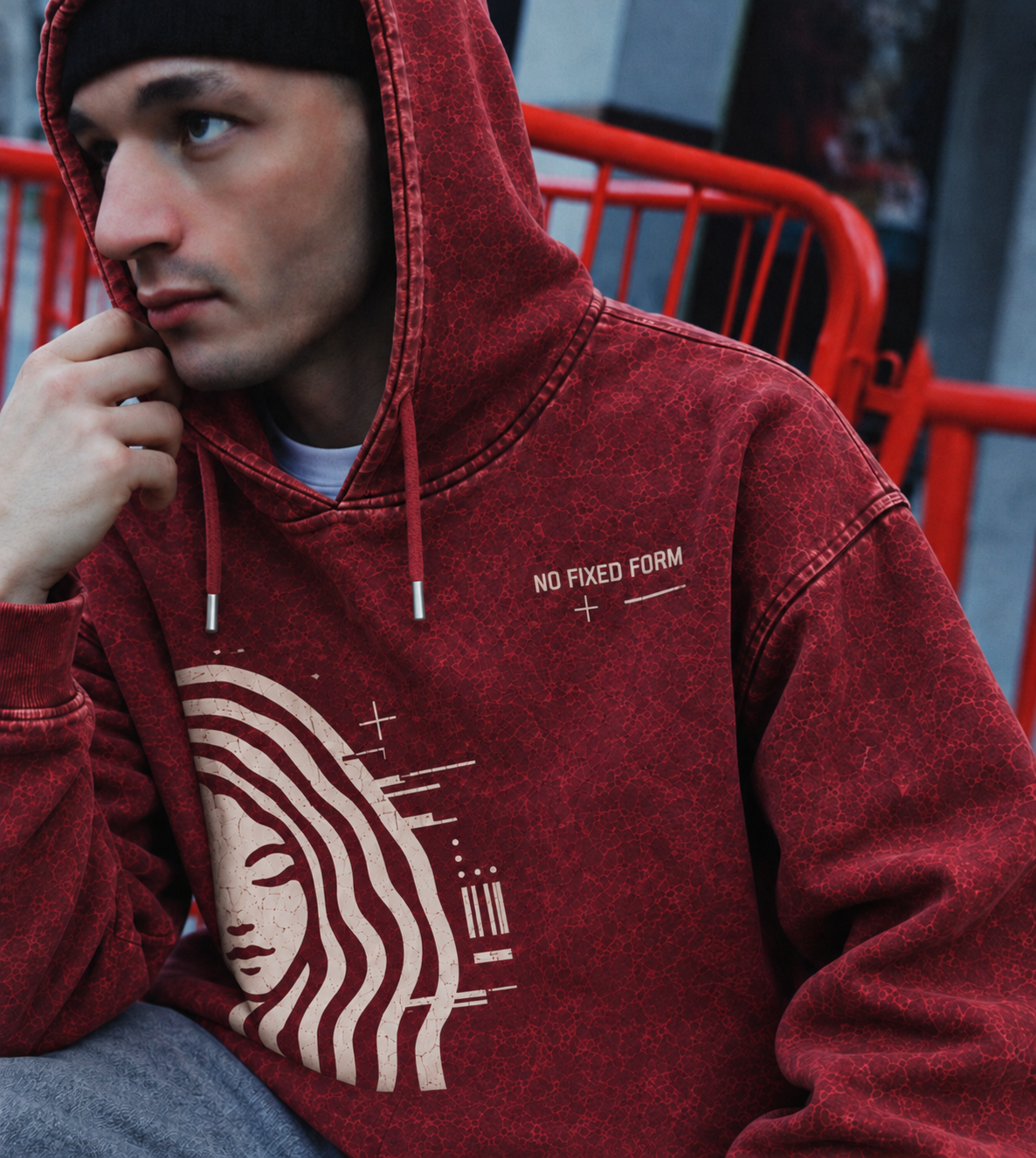 Crimson Reverie Hoodie