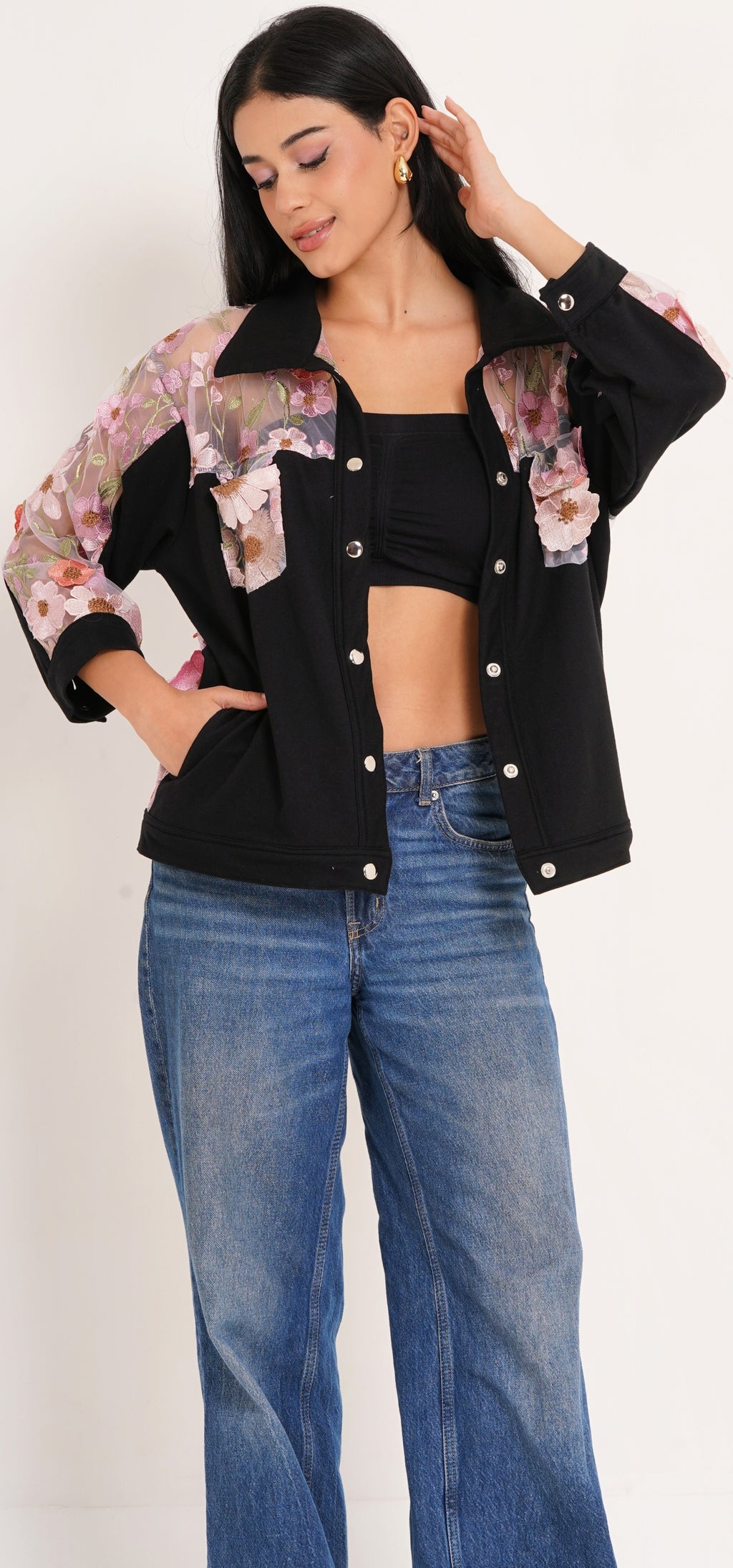 Midnight Bloom Overshirt W1