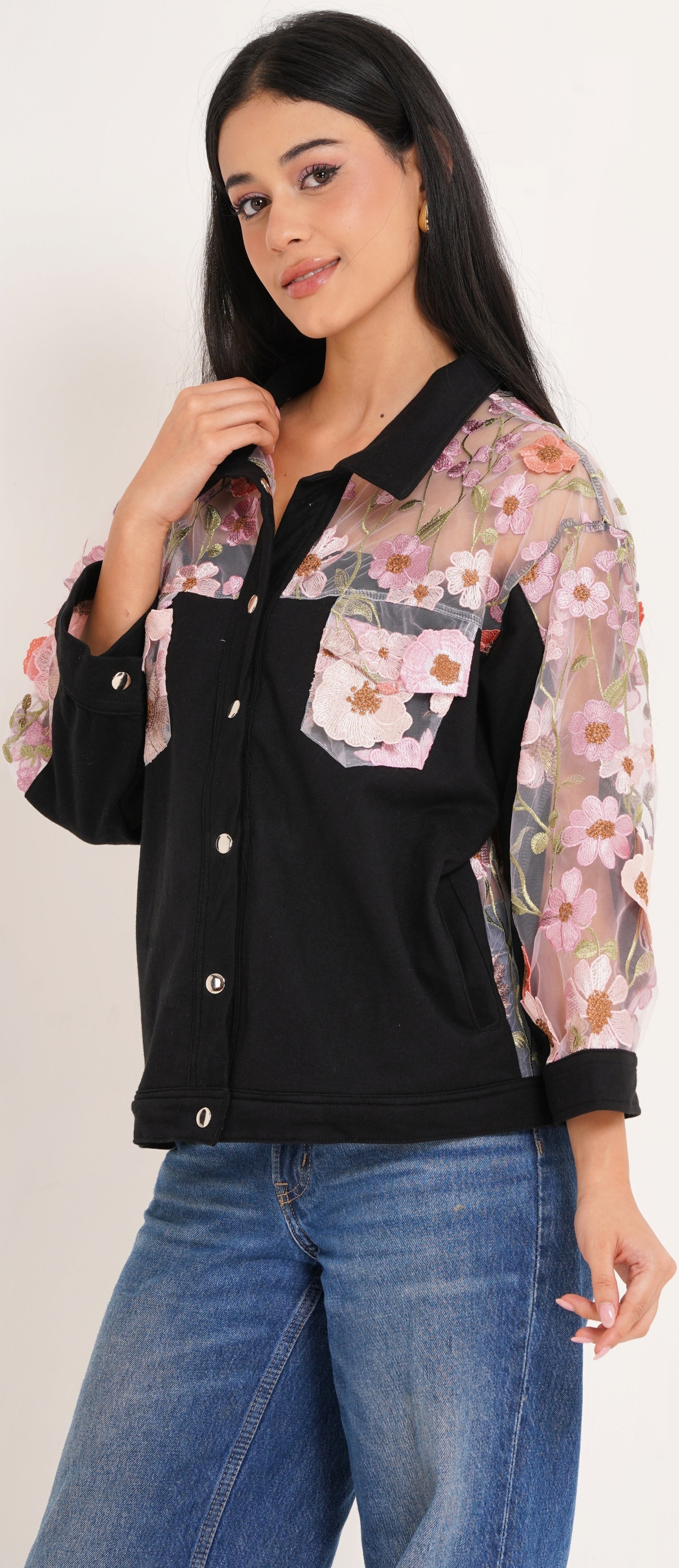 Midnight Bloom Overshirt W1