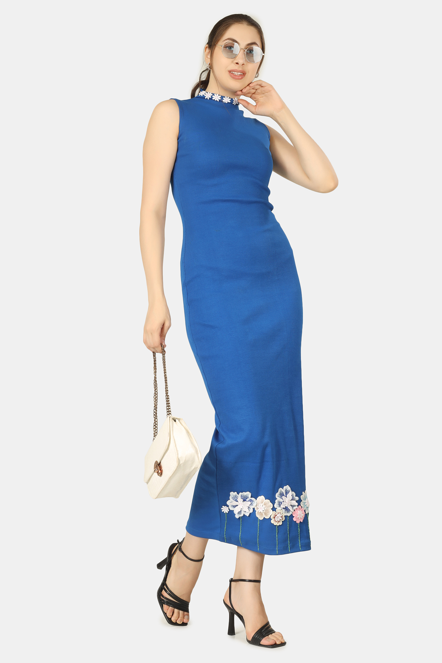 AZURE PETAL REVERIE DRESS