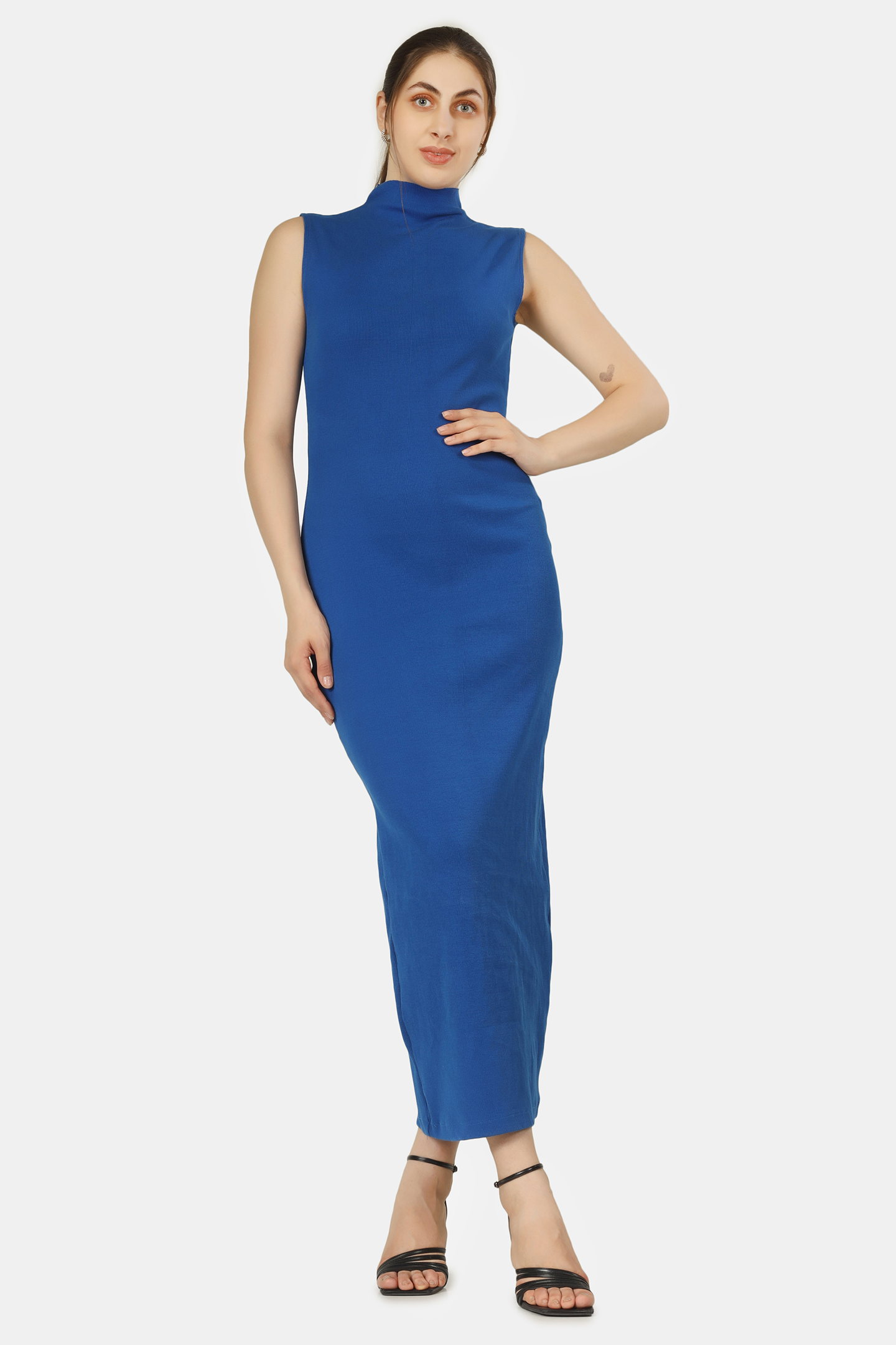 COBALT CASCADE DRESS