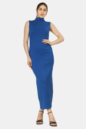 COBALT CASCADE DRESS
