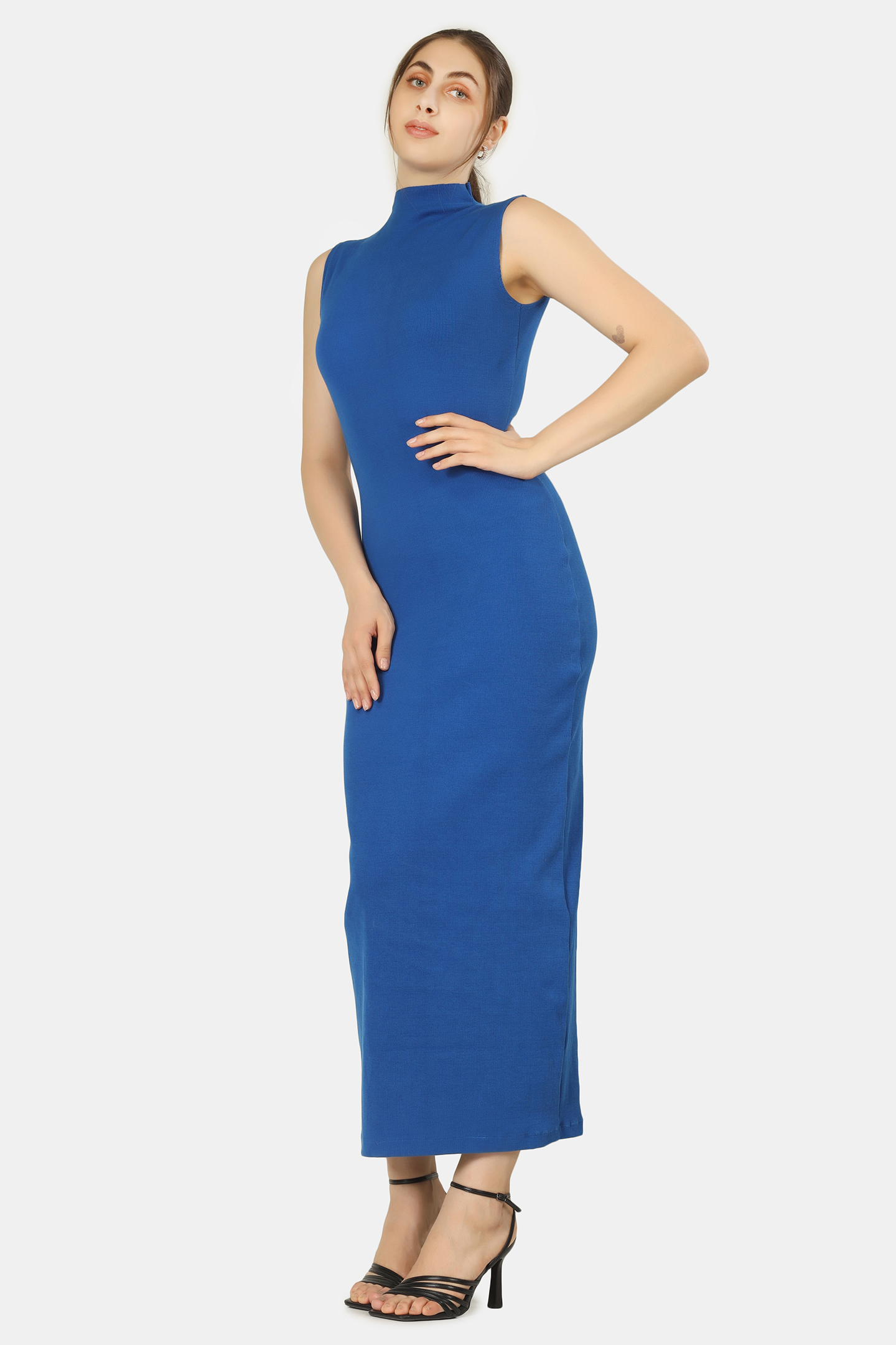 COBALT CASCADE DRESS