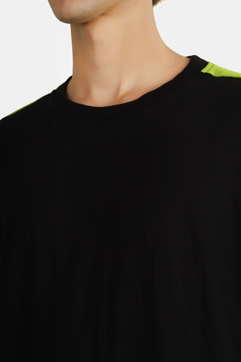 NEON GREEN BLACK TEE
