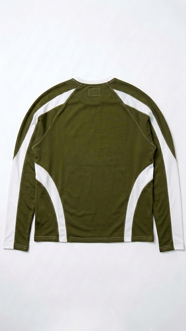 Olive Moss MMXXII product shot — retro athletic — BWgrab
