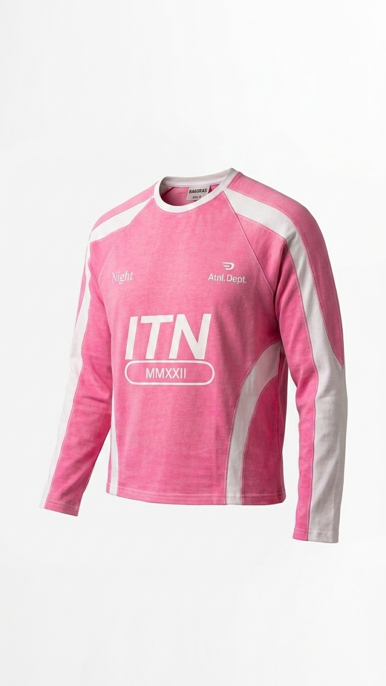Sakura Pink MMXXII close up — waffle knit — BWgrab
