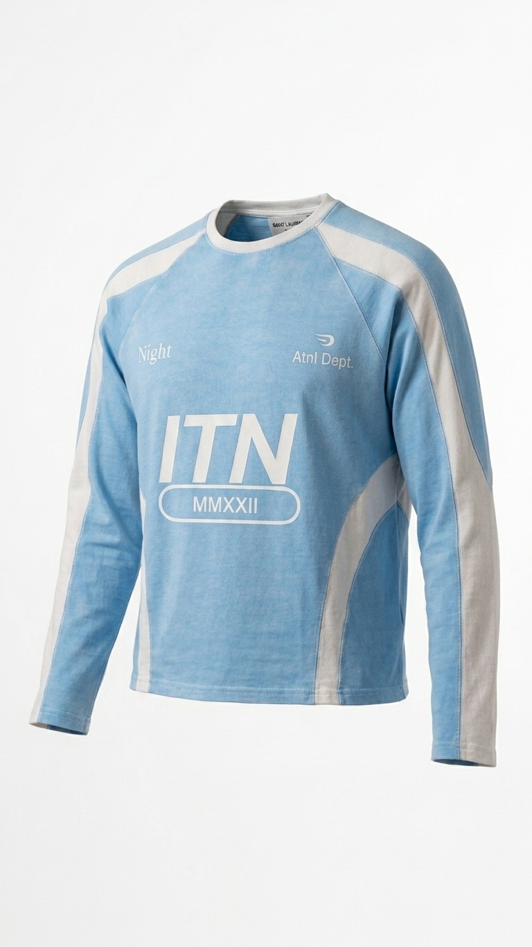 Ice Blue MMXXII worn front — cool colorway — BWgrab