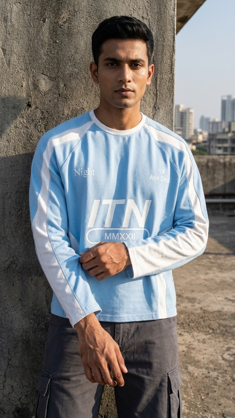 Ice Blue MMXXII worn look — biowash cotton — BWgrab