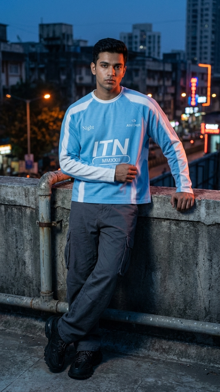 Ice Blue MMXXII front view — unisex streetwear — BWgrab