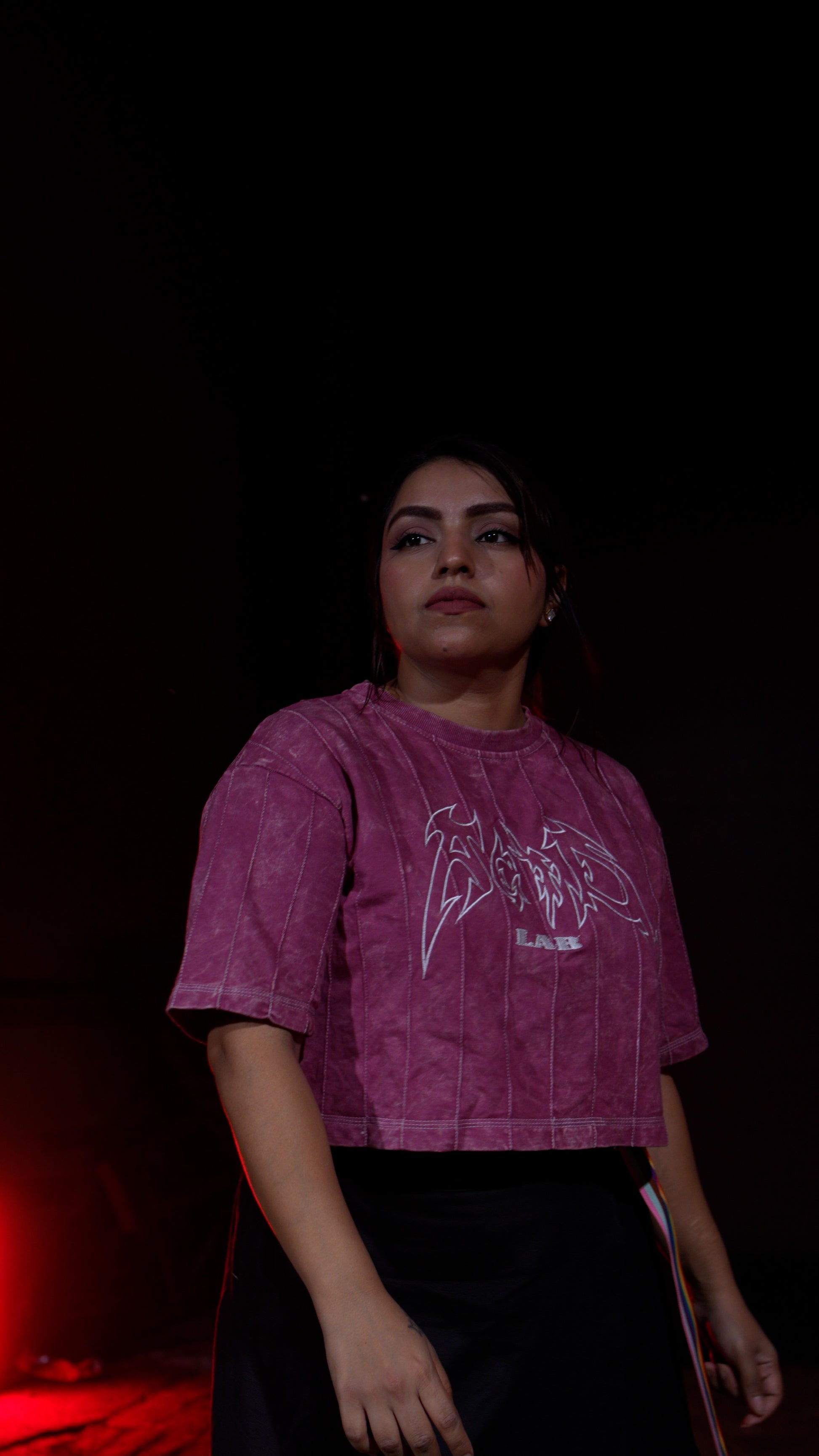 Blush Stitch | PINK CLOUD | OVERSIZED CROP TOP