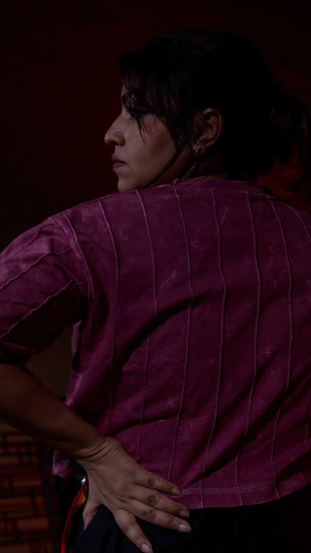 Blush Stitch | PINK CLOUD | OVERSIZED CROP TOP