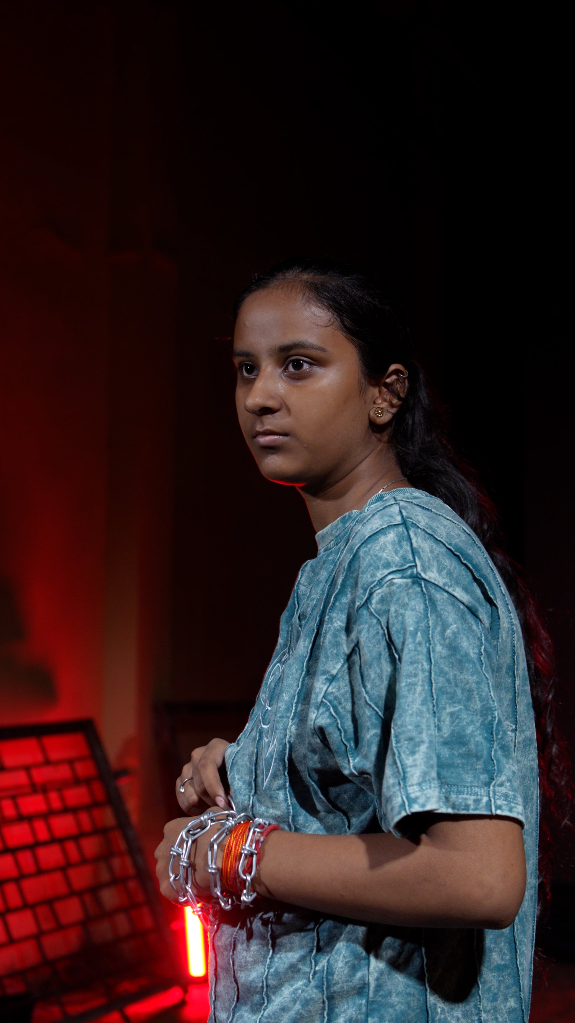 Ethereal Lines | TEAL CLOUD | OVERSIZED TEE