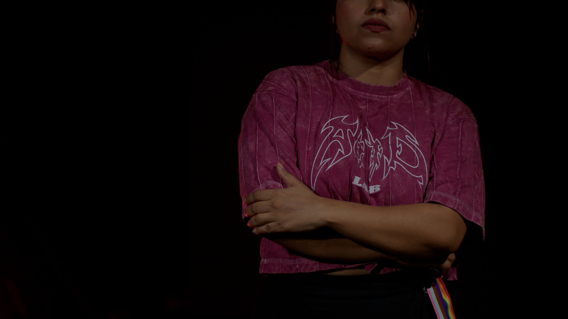 Blush Stitch | PINK CLOUD | OVERSIZED CROP TOP