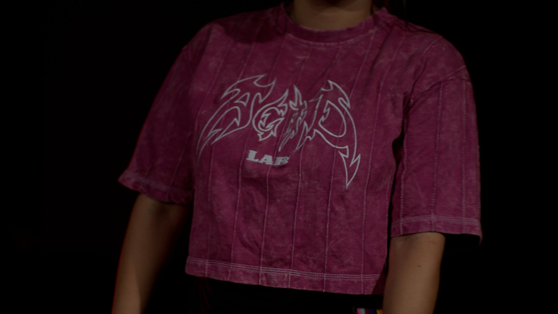 Blush Stitch | PINK CLOUD | OVERSIZED CROP TOP