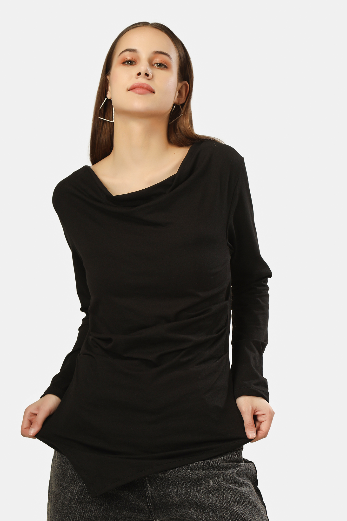 COWL NECK FULL SLEEVE TOP