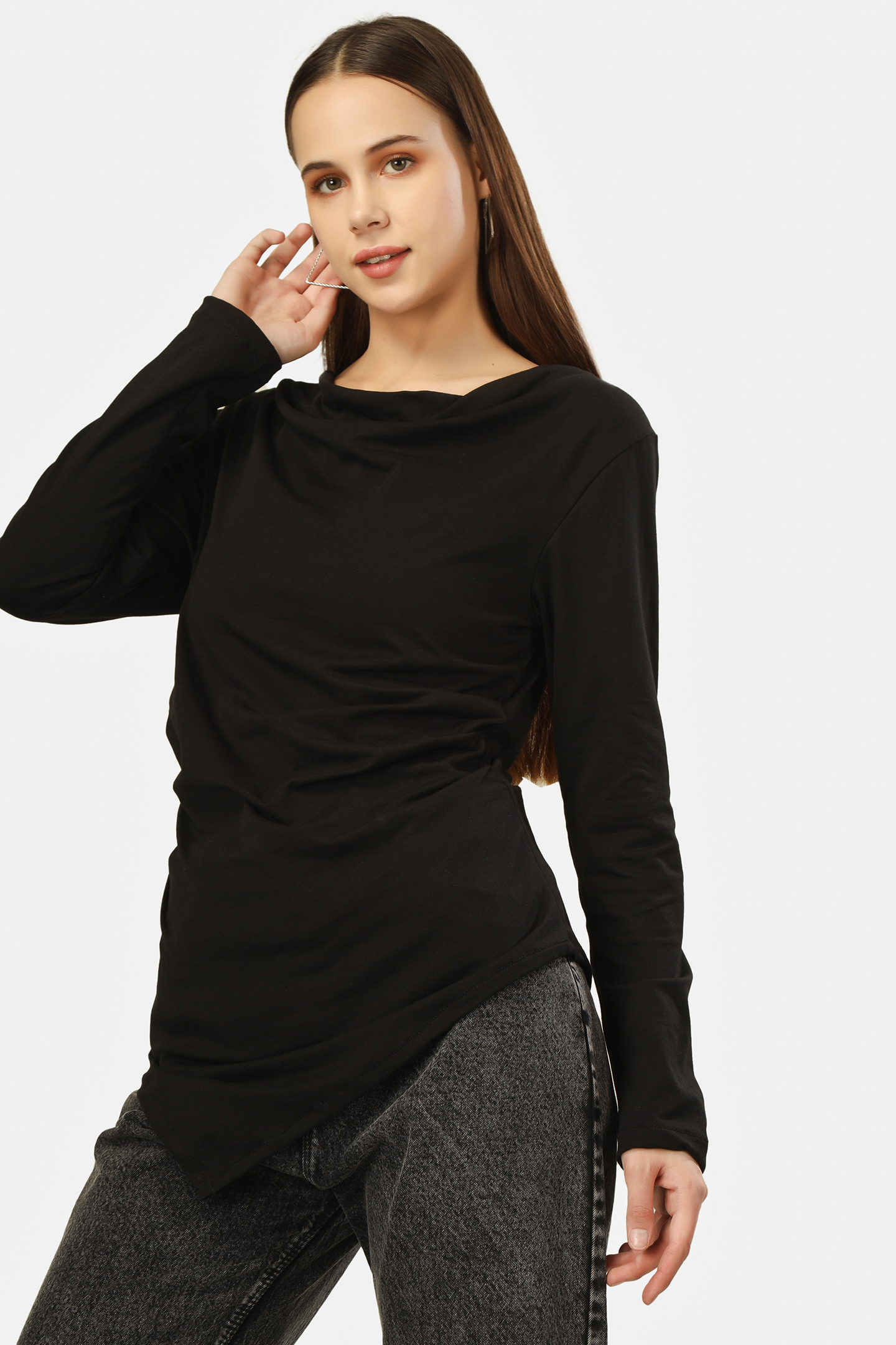 COWL NECK FULL SLEEVE TOP