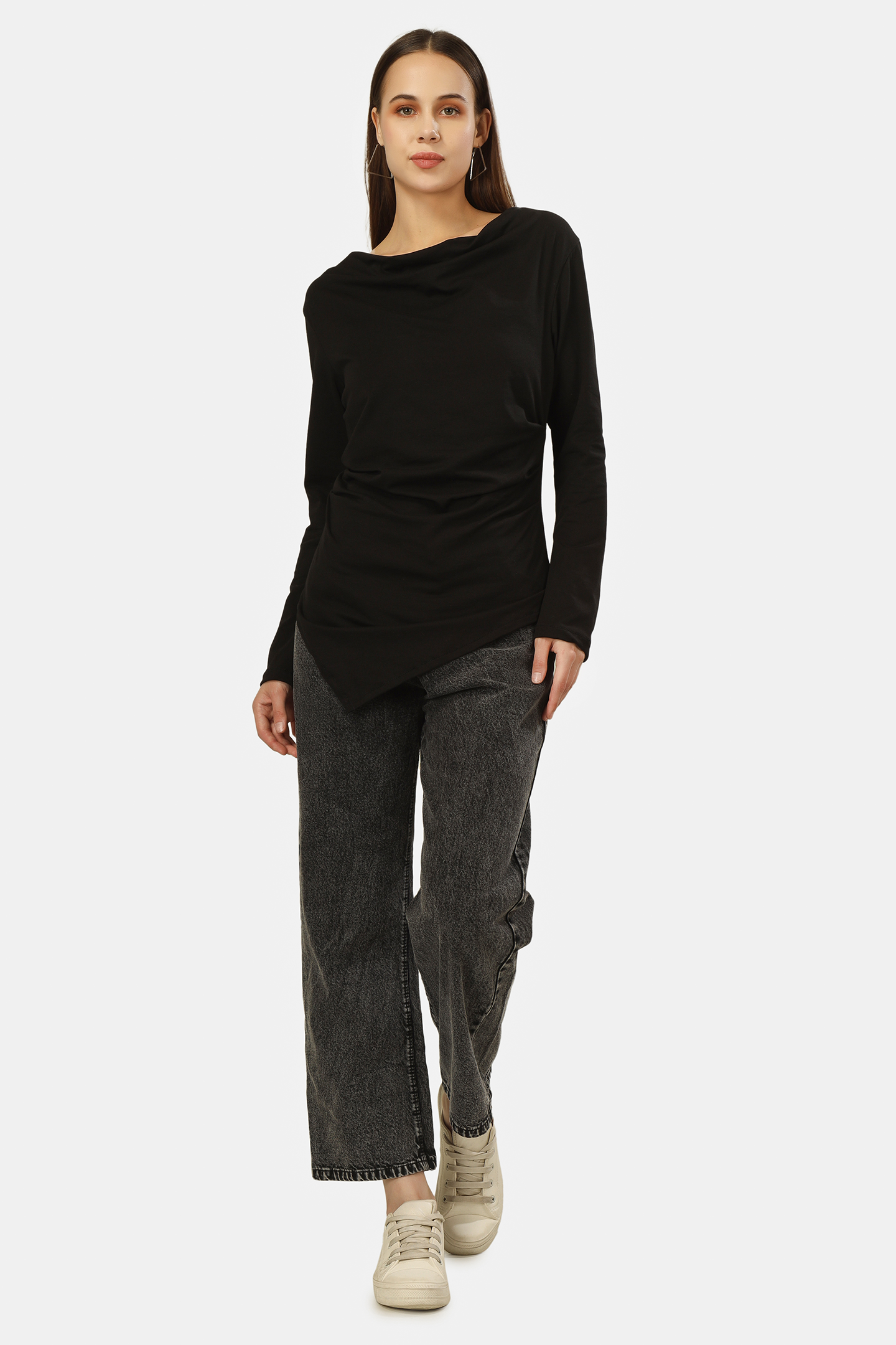COWL NECK FULL SLEEVE TOP