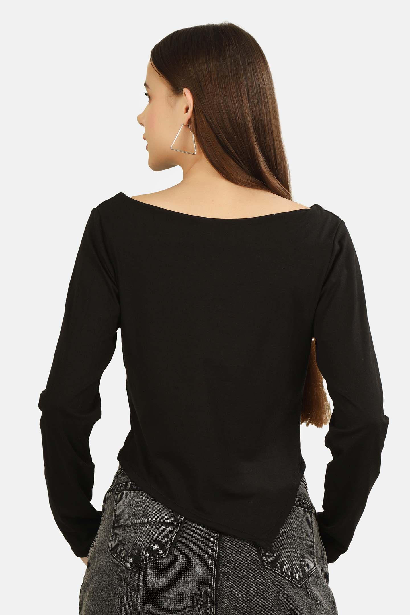 BOAT NECK FULL SLEEVE TOP