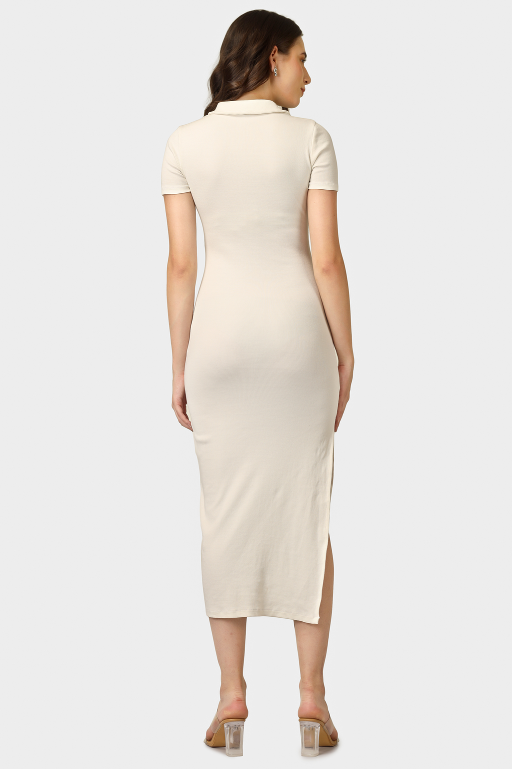 CREAM COLLAR DRESS