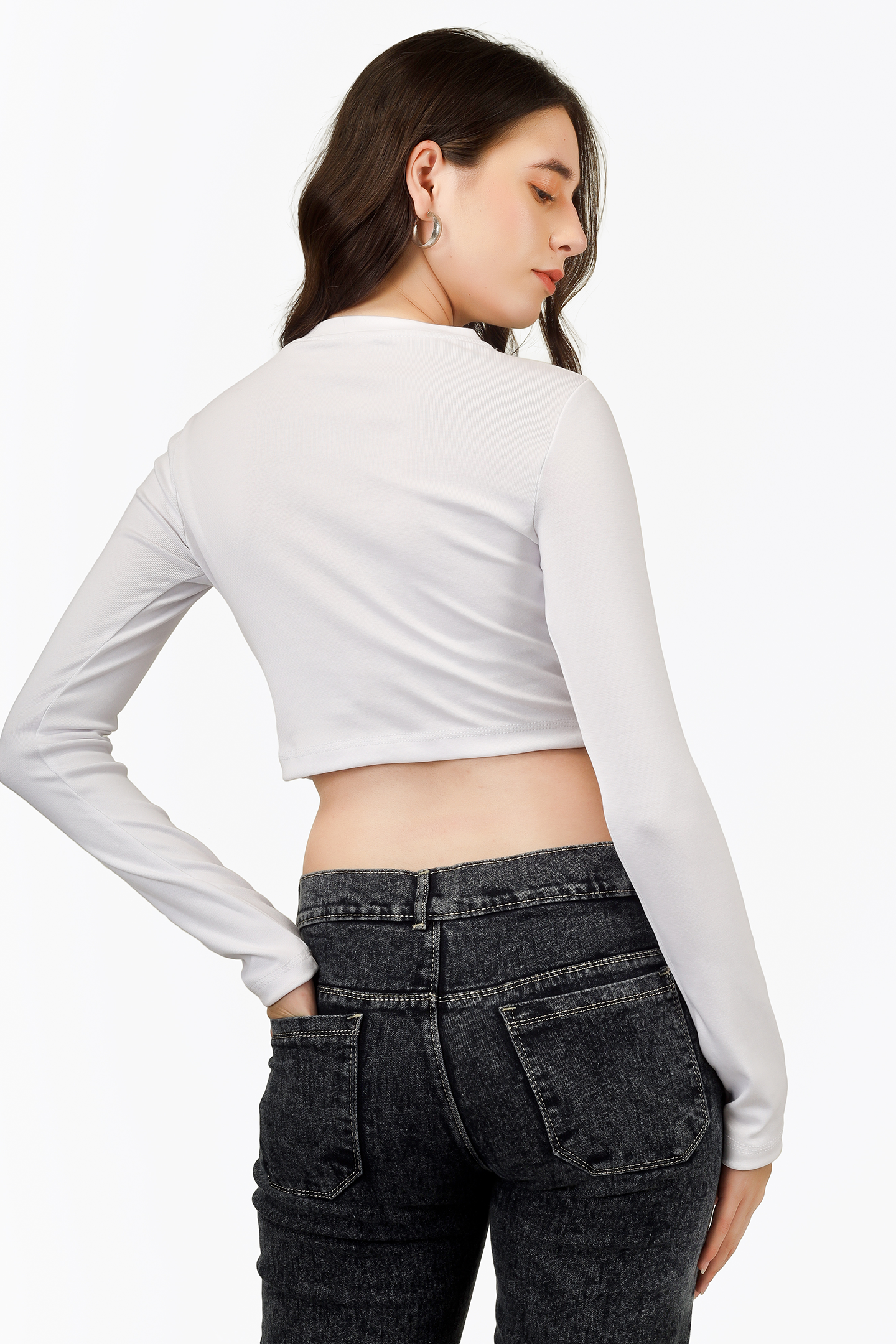 RIB LONG SLEEVE TOP