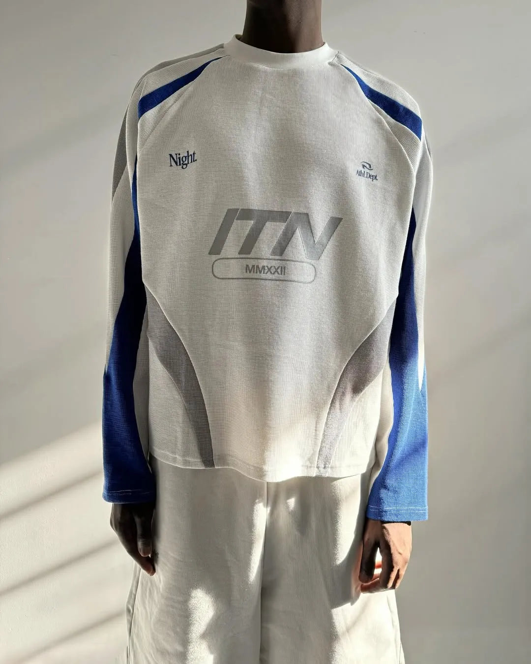 MMXXII waffle knit oversized top flat lay — ITN graphic — BWgrab