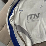 MMXXII retro athletic oversized top — blue panel — BWgrab
